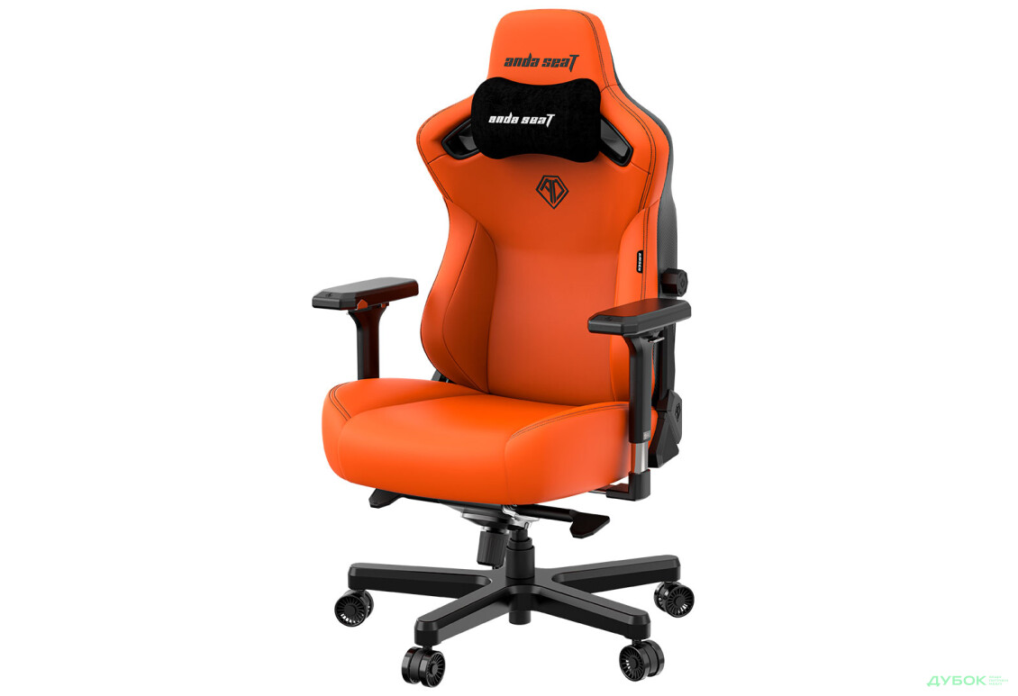 Фото 4 - Комп'ютерне крісло Anda Seat Kaiser 3 72x57x136 см ігрове, помаранчеве