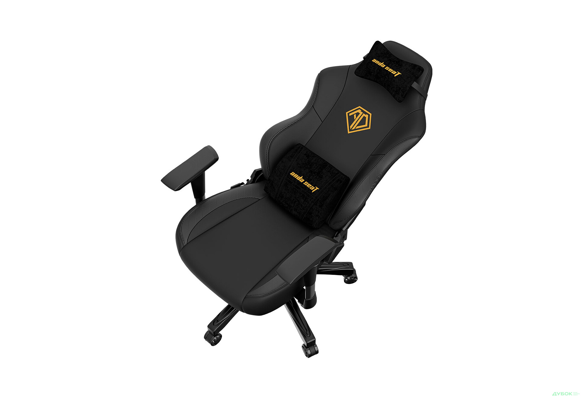 Изображение 6 - Компьютерное кресло Anda Seat Phantom 3 70x55x134 см игровое, черное с золотым