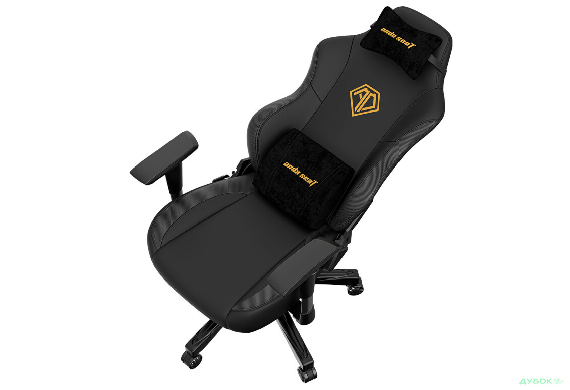 Изображение 6 - Компьютерное кресло Anda Seat Phantom 3 70x55x134 см игровое, черное с золотым