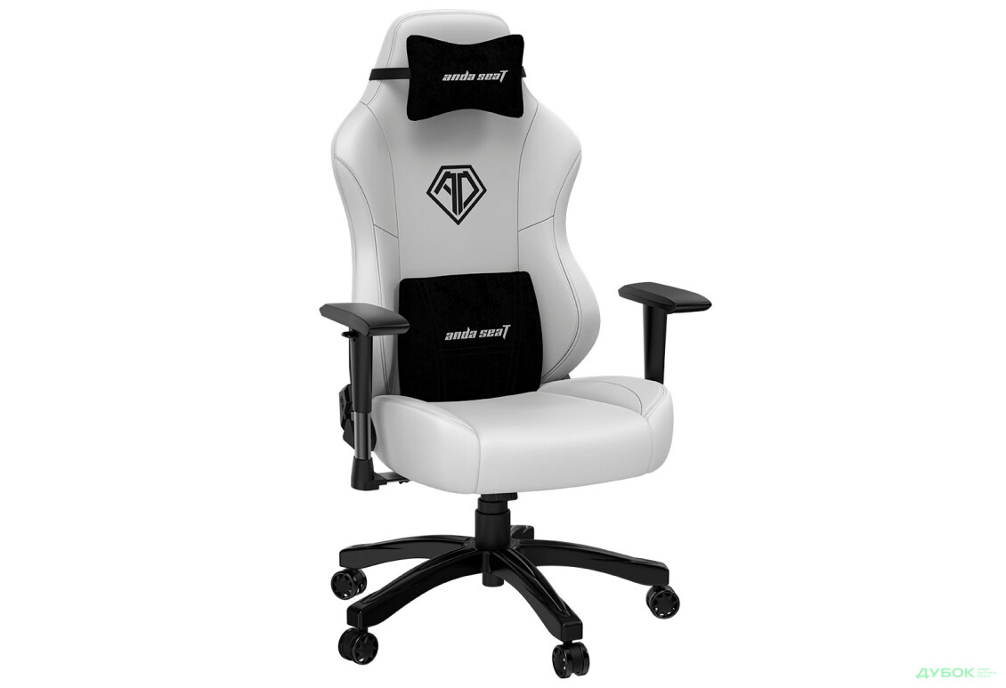 Зображення 4 - Комп'ютерне крісло Anda Seat Phantom 3 70x55x134 см ігрове, біле