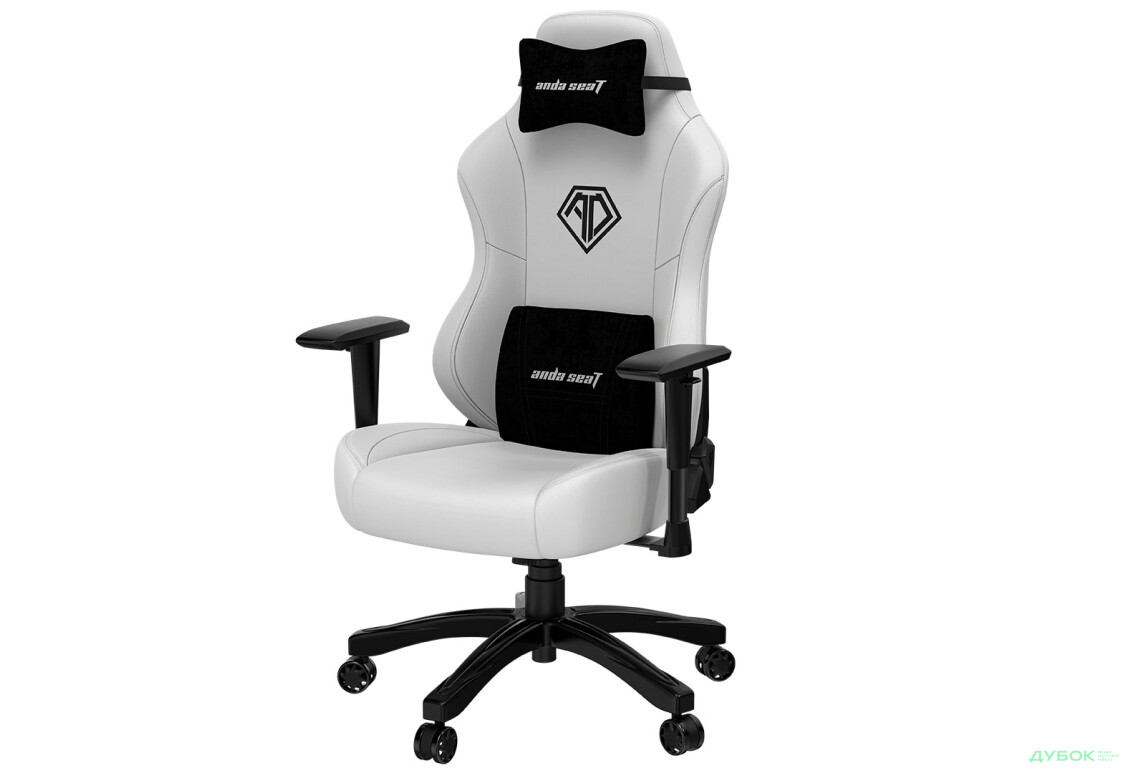 Фото 5 - Компьютерное кресло Anda Seat Phantom 3 70x55x134 см игровое, белое