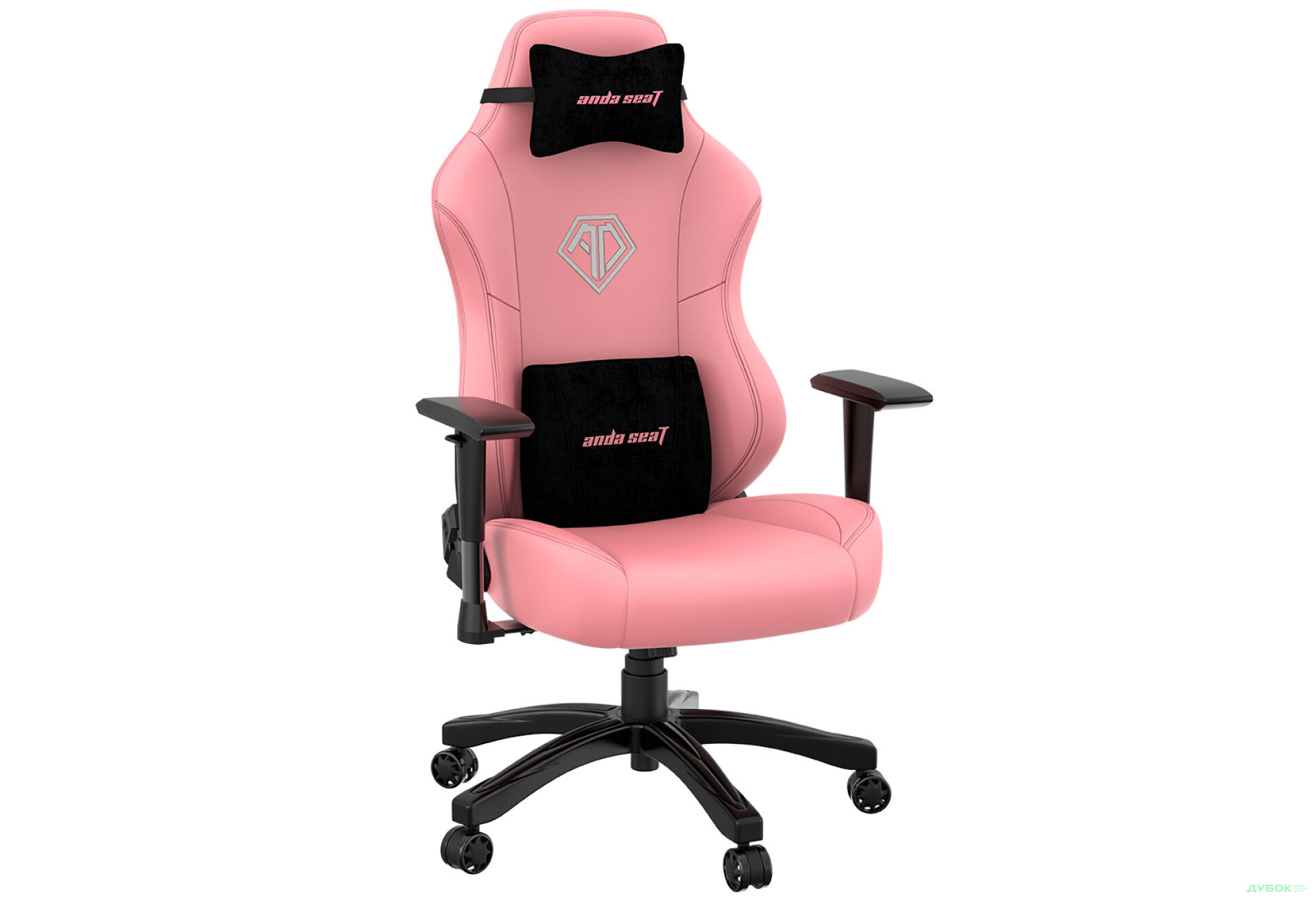 Фото 5 - Комп'ютерне крісло Anda Seat Phantom 3 70x55x134 см ігрове, рожеве