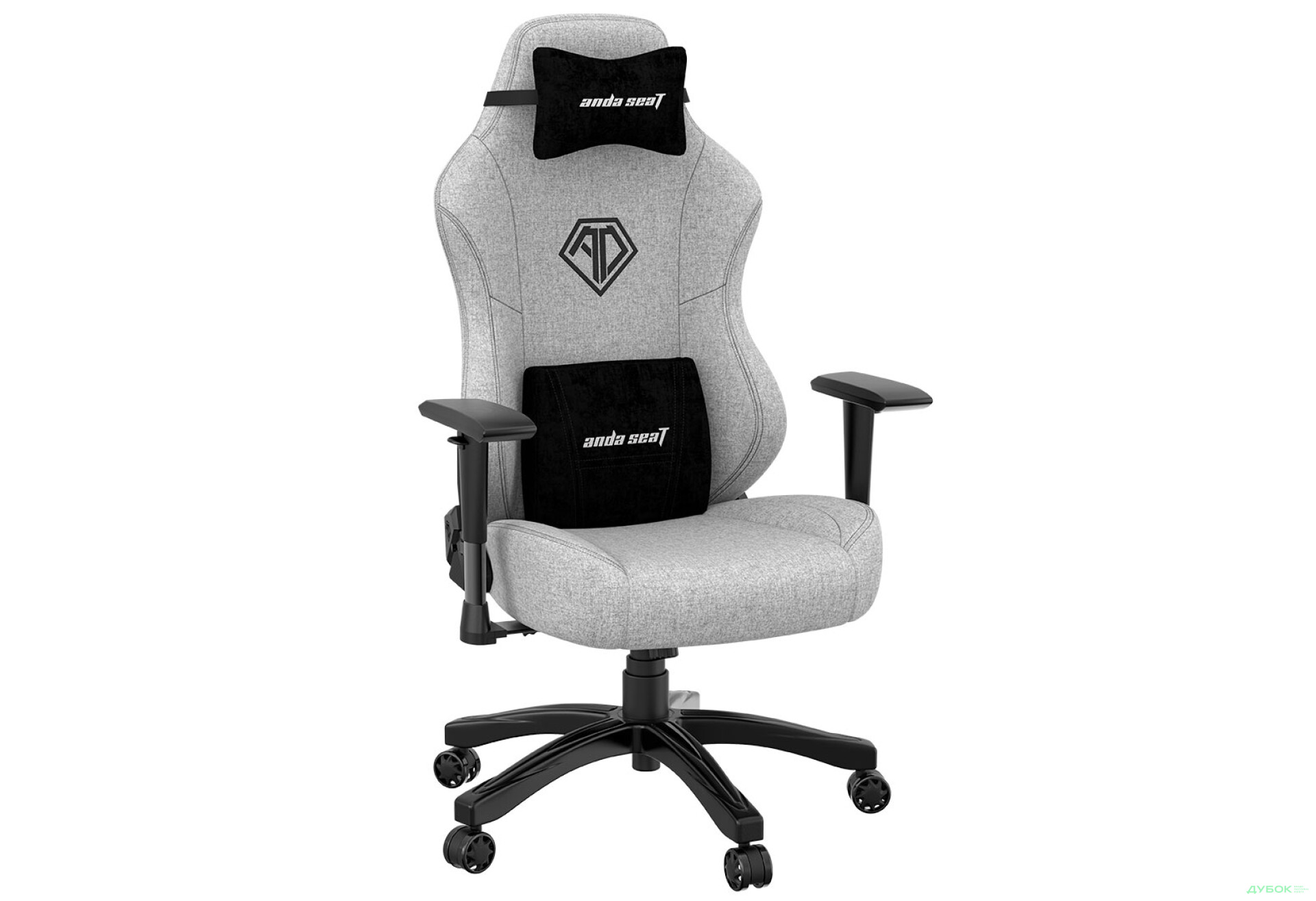 Фото 5 - Комп'ютерне крісло Anda Seat Phantom 3 70x55x134 см ігрове, сіре