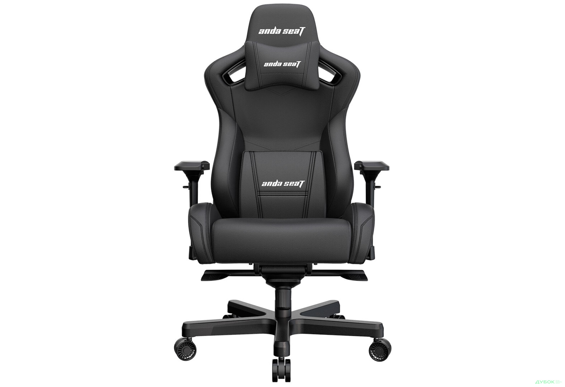 Фото 1 - Комп'ютерне крісло Anda Seat Kaiser 2 61x57x143 см ігрове, чорне