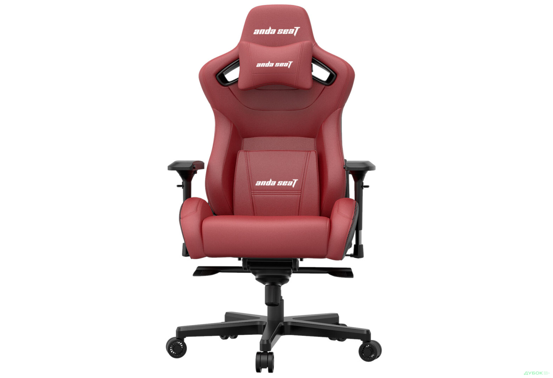 Фото 1 - Компьютерное кресло Anda Seat Kaiser 2 61x57x143 см игровое, черно-бордовое