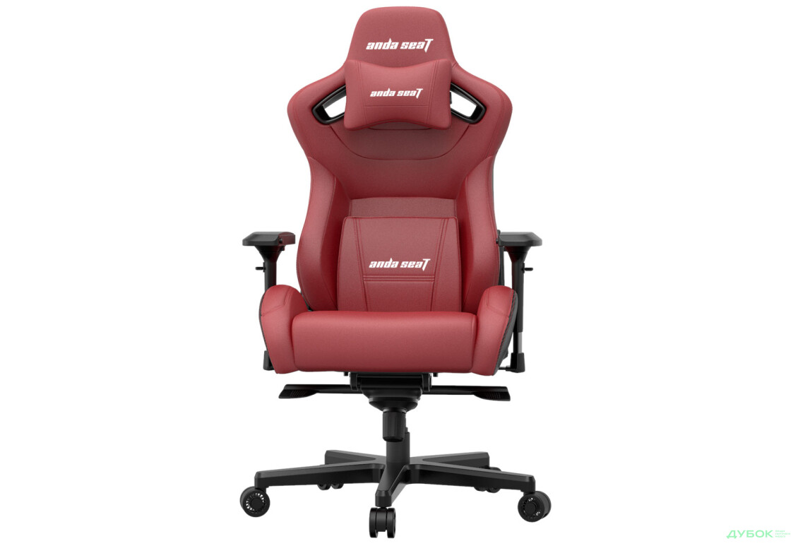 Компьютерное кресло Anda Seat Kaiser 2 61x57x143 см игровое, черно-бордовое