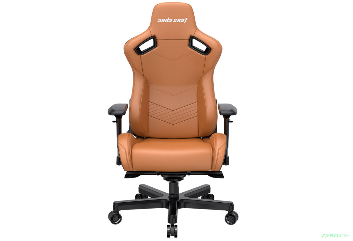 Фото 2 - Комп'ютерне крісло Anda Seat Kaiser 2 61x57x143 см ігрове, коричневе