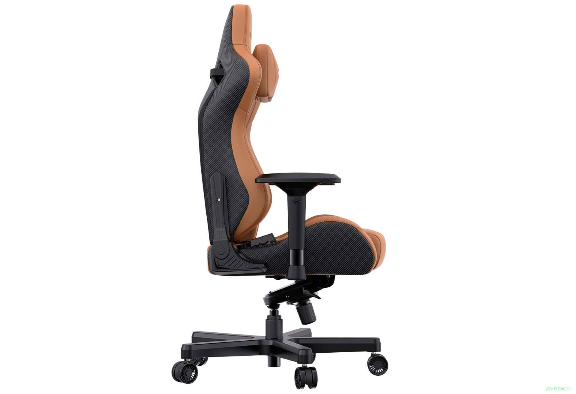 Фото 7 - Комп'ютерне крісло Anda Seat Kaiser 2 61x57x143 см ігрове, коричневе