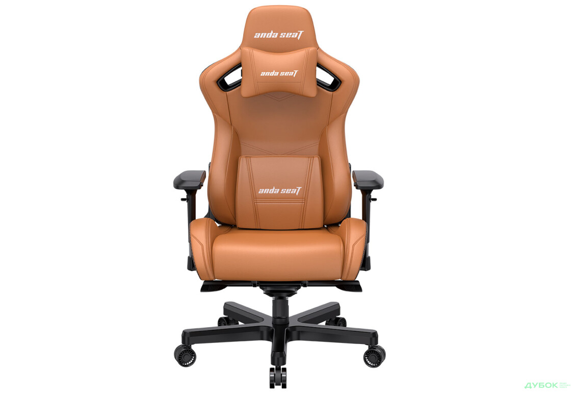 Комп'ютерне крісло Anda Seat Kaiser 2 61x57x143 см ігрове, коричневе