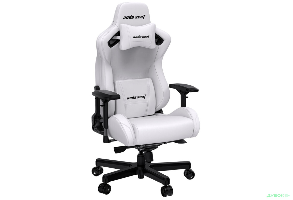 Зображення 3 - Комп'ютерне крісло Anda Seat Kaiser 2 61x57x143 см ігрове, біле