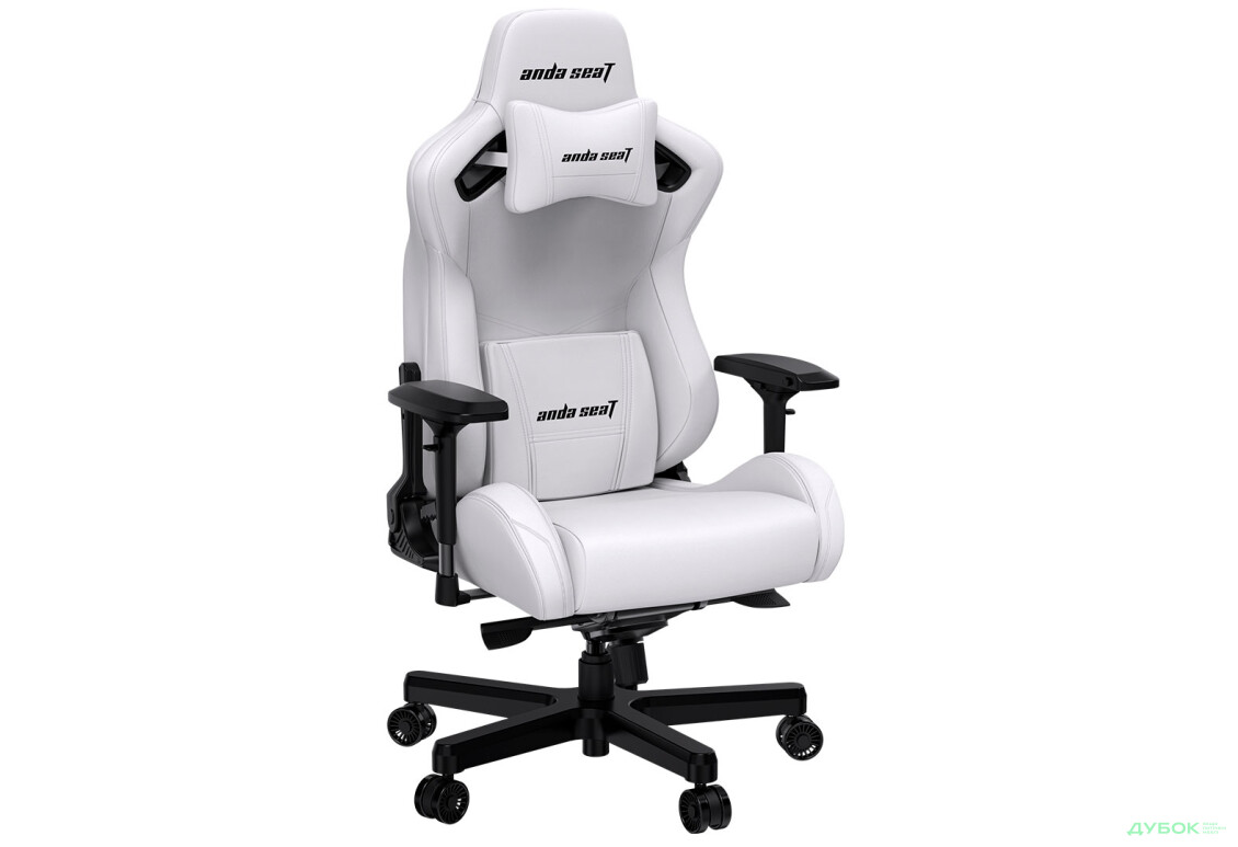 Фото 3 - Комп'ютерне крісло Anda Seat Kaiser 2 61x57x143 см ігрове, біле