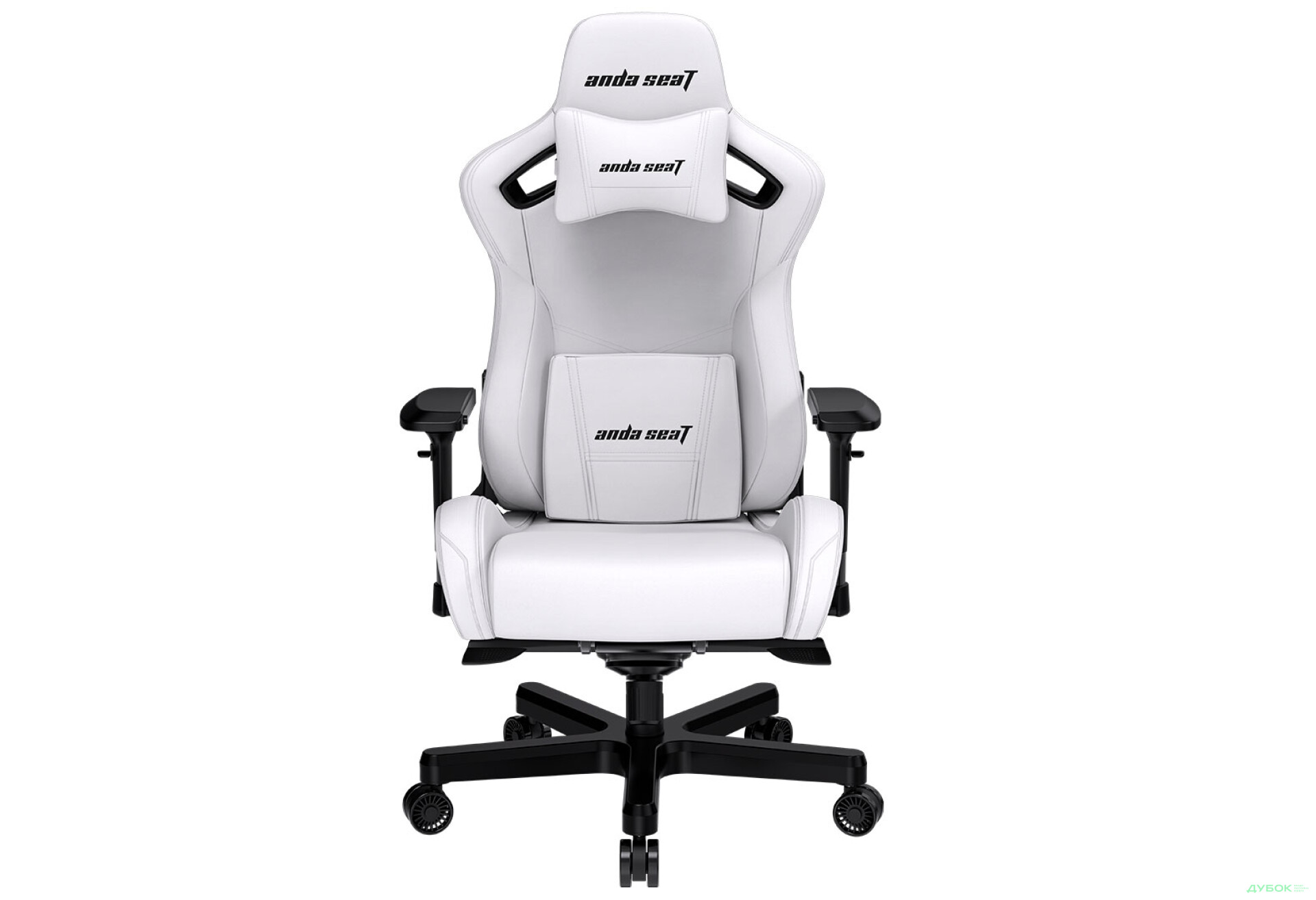Фото 1 - Комп'ютерне крісло Anda Seat Kaiser 2 61x57x143 см ігрове, біле