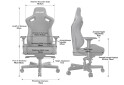 Зображення 8 - Комп'ютерне крісло Anda Seat Kaiser 2 61x57x143 см ігрове, біле