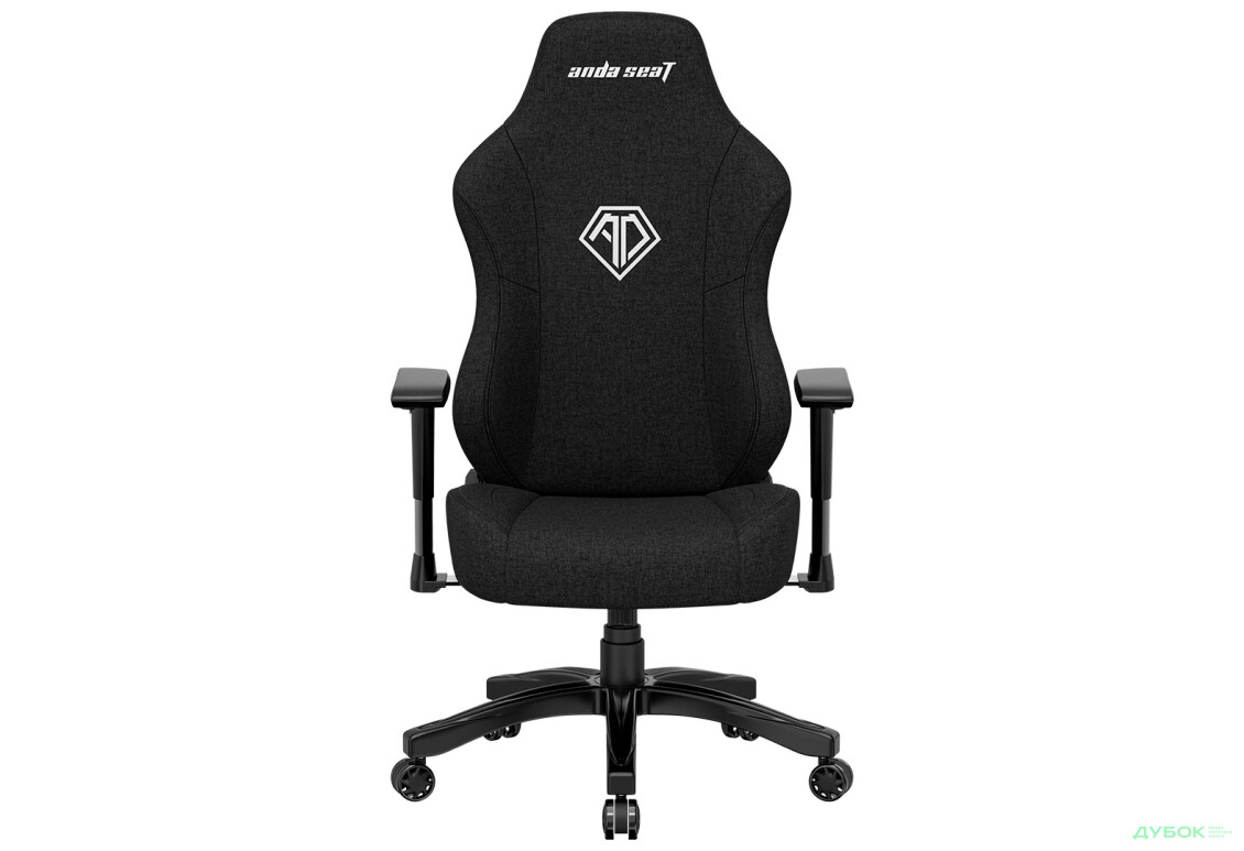 Фото 2 - Комп'ютерне крісло Anda Seat Phantom 3 Fabric 70x55x134 см ігрове, чорне