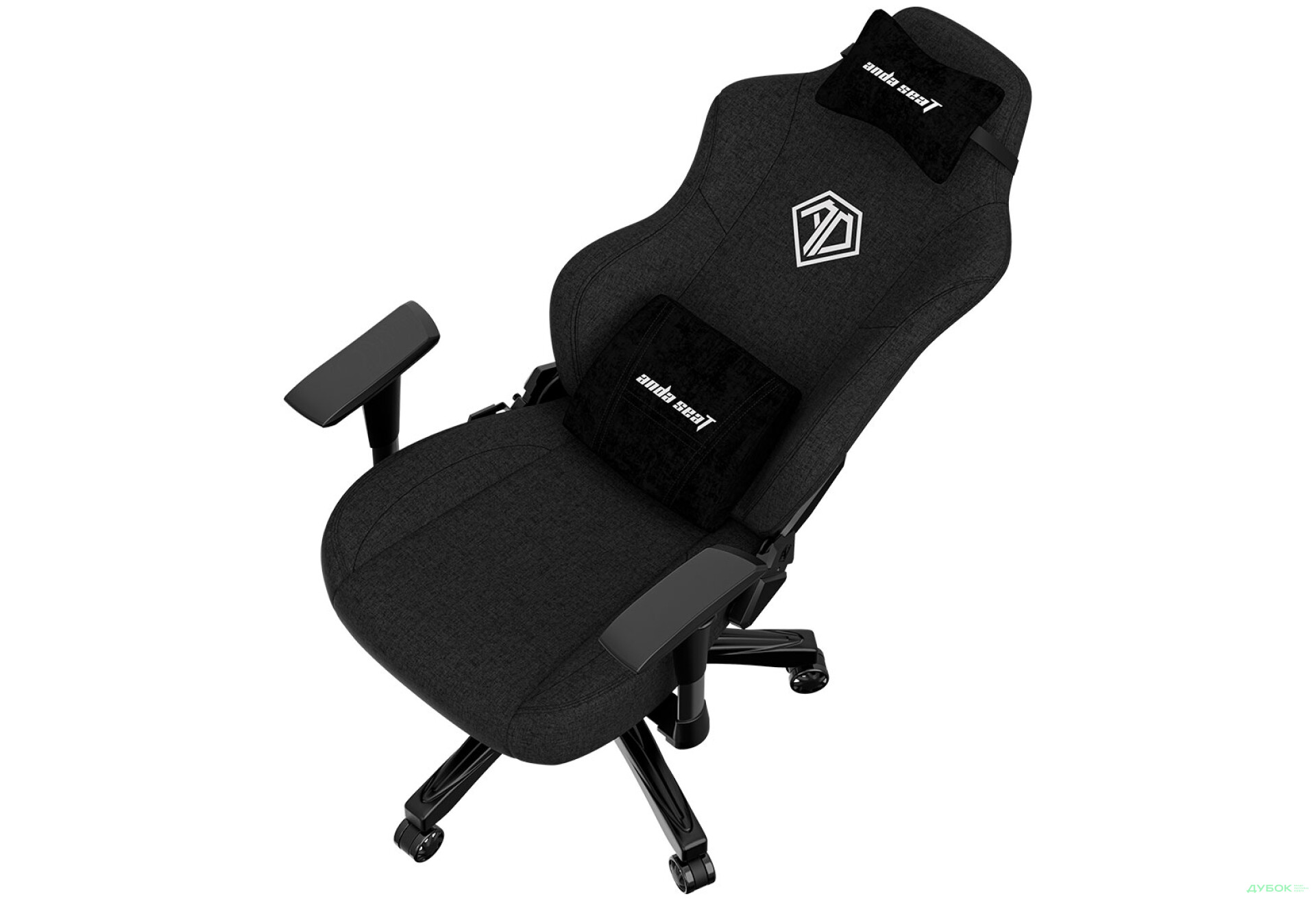 Фото 8 - Компьютерное кресло Anda Seat Phantom 3 Fabric 70x55x134 см игровое, черное