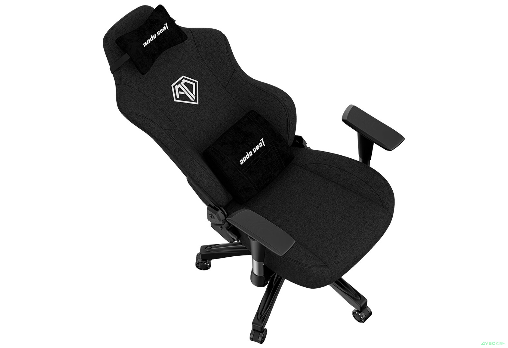 Фото 7 - Компьютерное кресло Anda Seat Phantom 3 Fabric 70x55x134 см игровое, черное