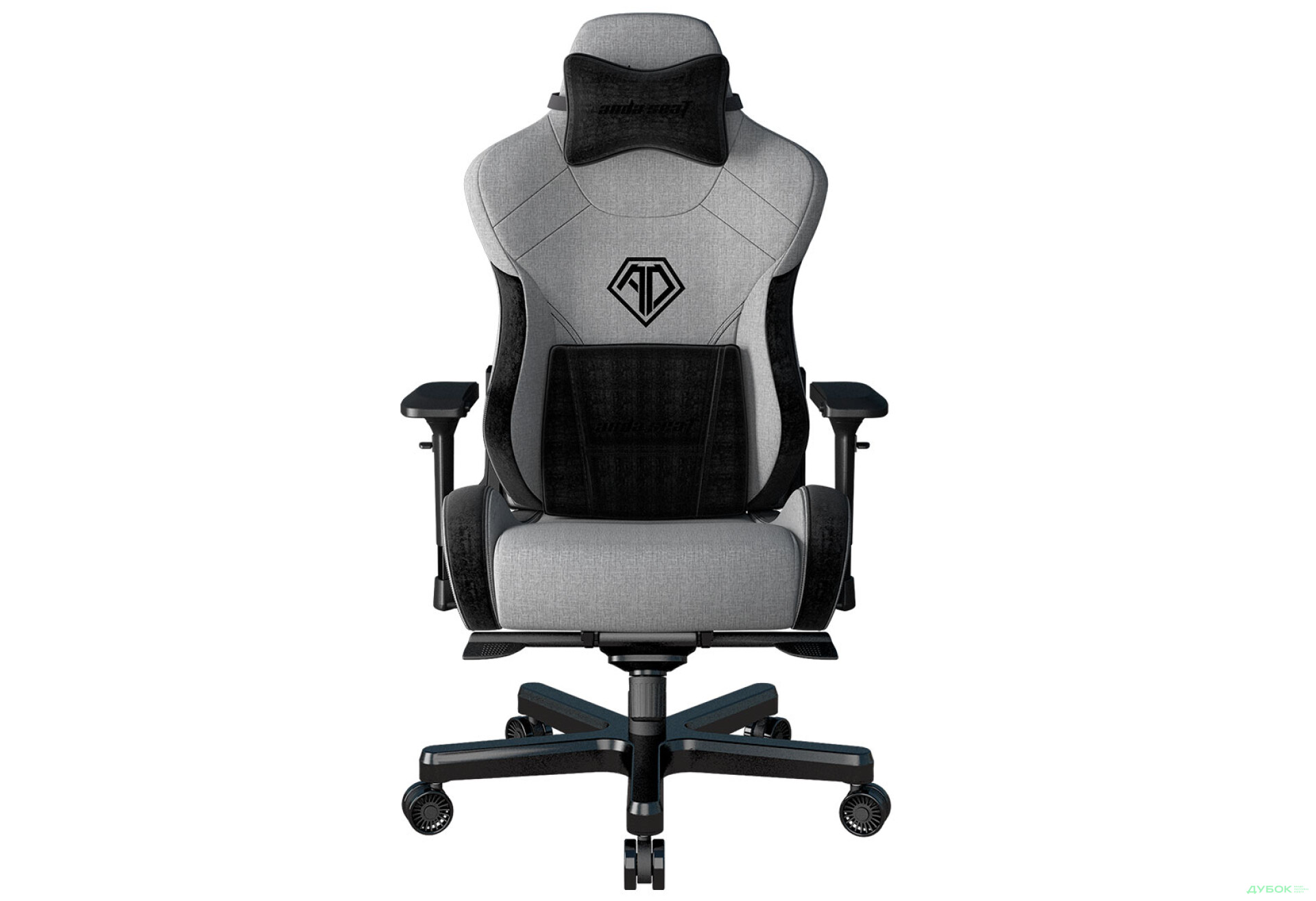 Фото 1 - Комп'ютерне крісло Anda Seat T-Pro 2 65x54x143 см ігрове, сіро-чорне