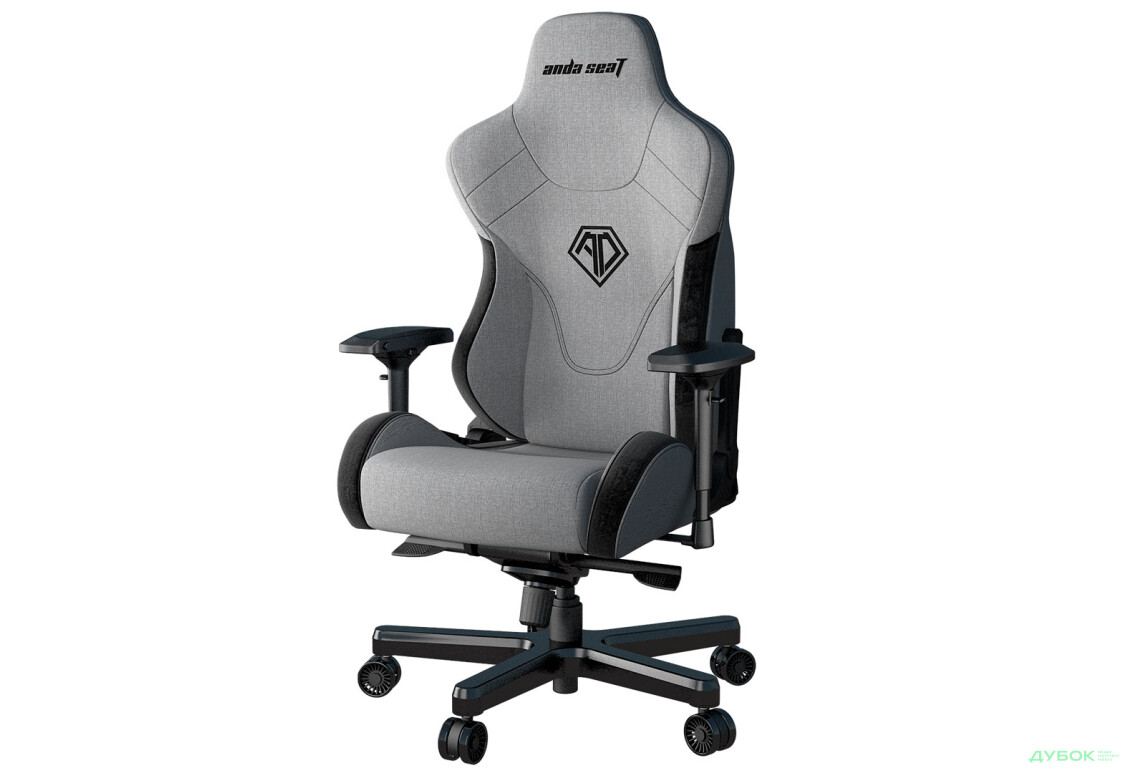 Фото 4 - Комп'ютерне крісло Anda Seat T-Pro 2 65x54x143 см ігрове, сіро-чорне