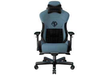 Комп'ютерне крісло Anda Seat T-Pro 2 65x54x143 см ігрове, блакитно-чорне