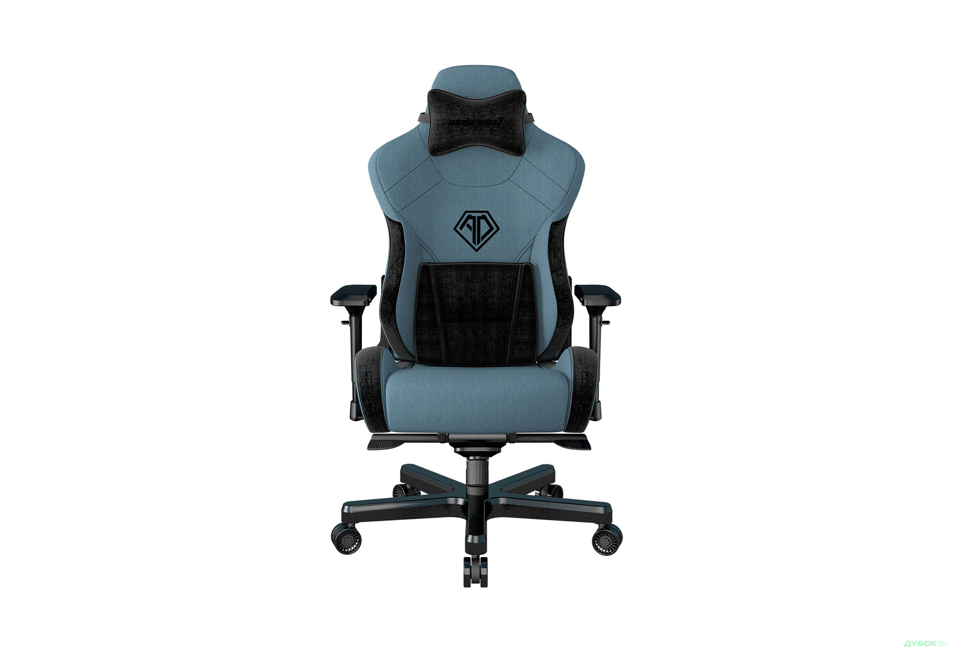 Зображення 1 - Комп'ютерне крісло Anda Seat T-Pro 2 65x54x143 см ігрове, блакитно-чорне