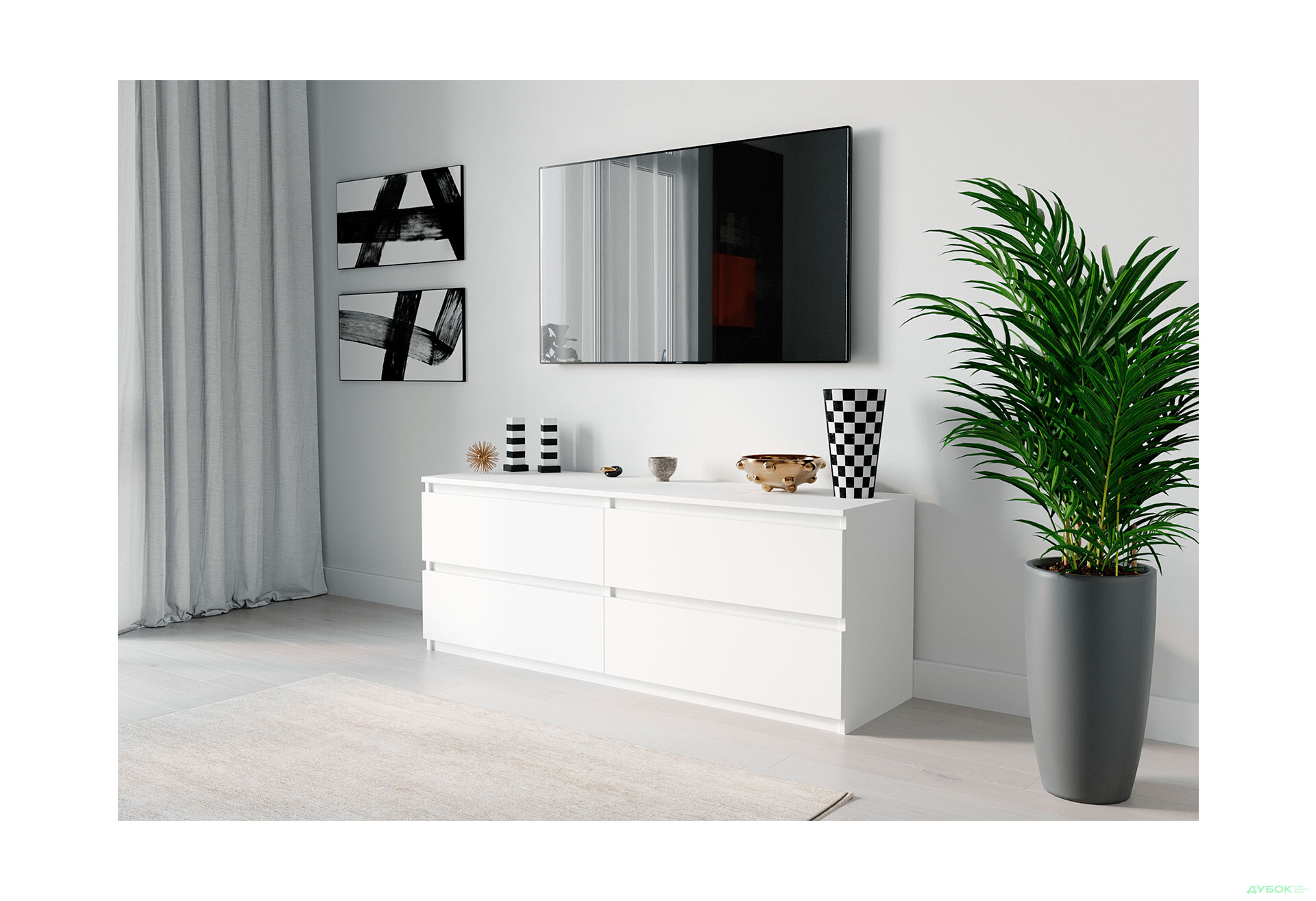 Тумба под ТВ Moreli Локи (Т223) с ящиками 140 см - Изображение 2 Изображение 2 - Тумба под ТВ Moreli Локи (Т223) с ящиками 140 см