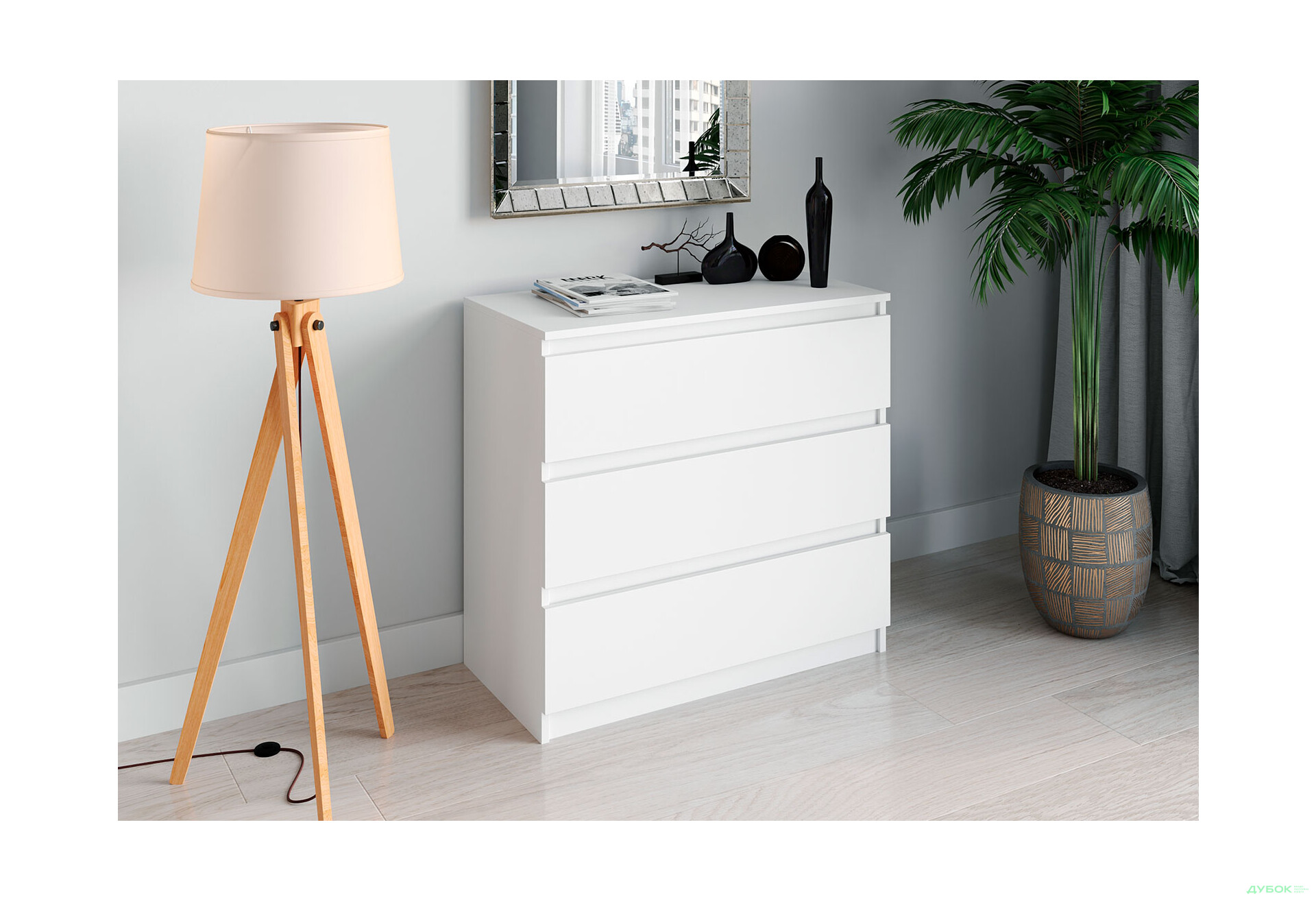 Комод Moreli Т214 з шухлядами 80 см - Зображення 2 Зображення 2 - Комод Moreli Т214 з шухлядами 80 см