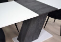 Изображение 5 - Стол обеденный Intarsio Рио / Rio 140x80 см раскладной, белая аляска/угольный камень 