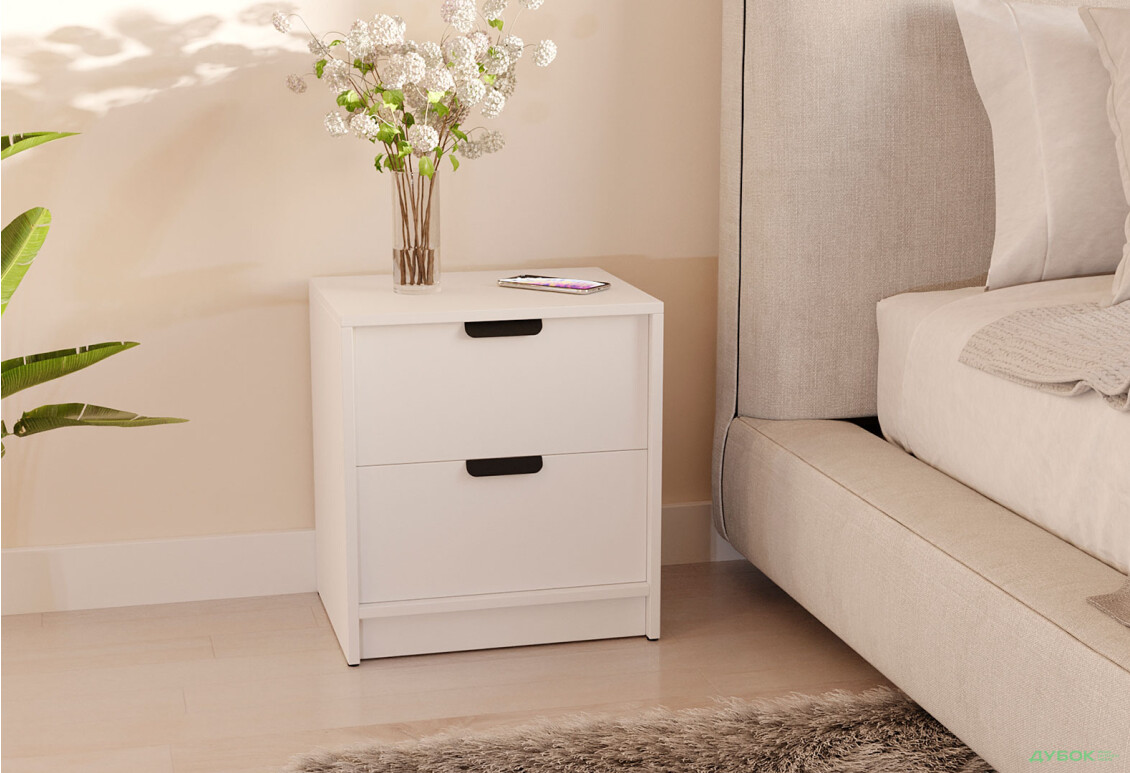 Тумба приліжкова Moreli Т203 з шухлядами 45 см - Зображення 2 Зображення 2 - Тумба приліжкова Moreli Т203 з шухлядами 45 см