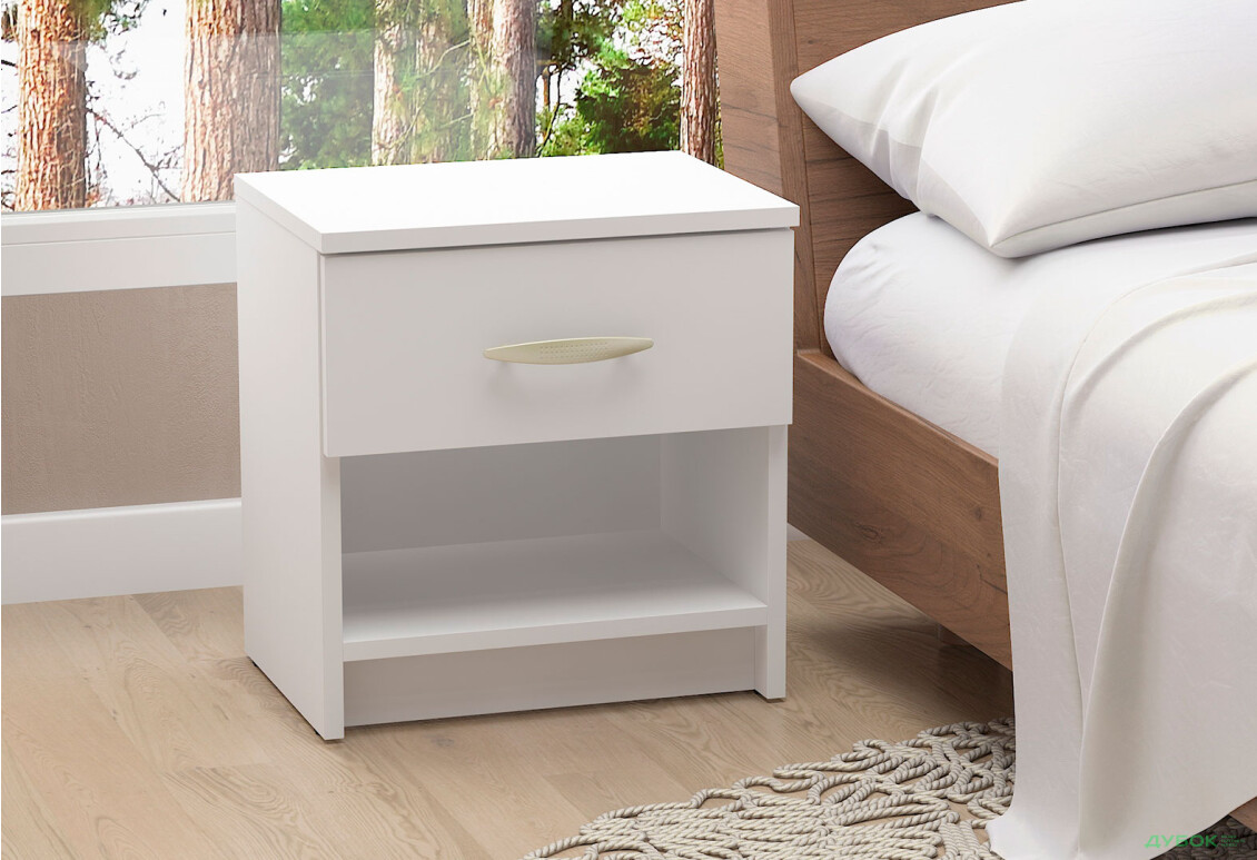 Тумба приліжкова Moreli G0025 з шухлядою та полицею 39 см - Зображення 6 Зображення 6 - Тумба приліжкова Moreli G0025 з шухлядою та полицею 39 см