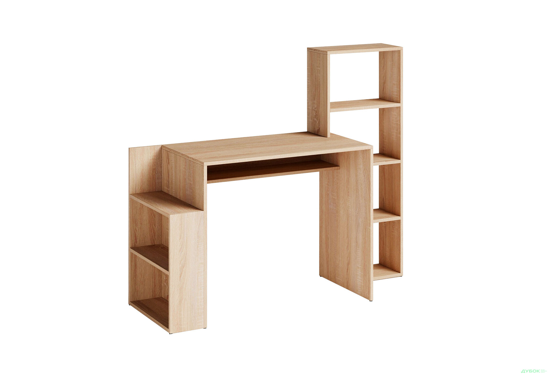 Зображення 1 - Стіл письмовий Moreli ST0025 144x50 см з надставкою та полицями