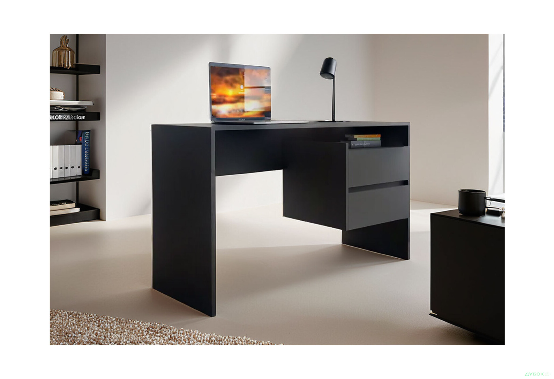 Зображення 2 - Стіл письмовий Moreli ST0006 125x52 см з шухлядами