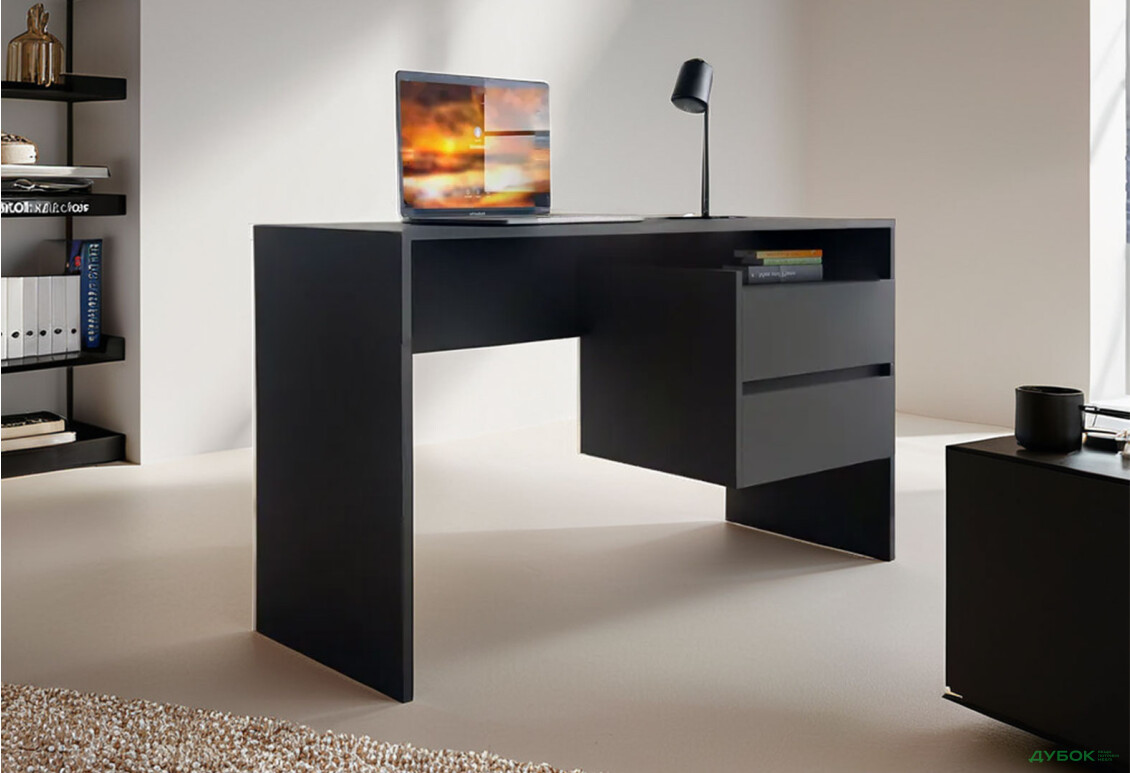 Зображення 2 - Стіл письмовий Moreli ST0006 125x52 см з шухлядами