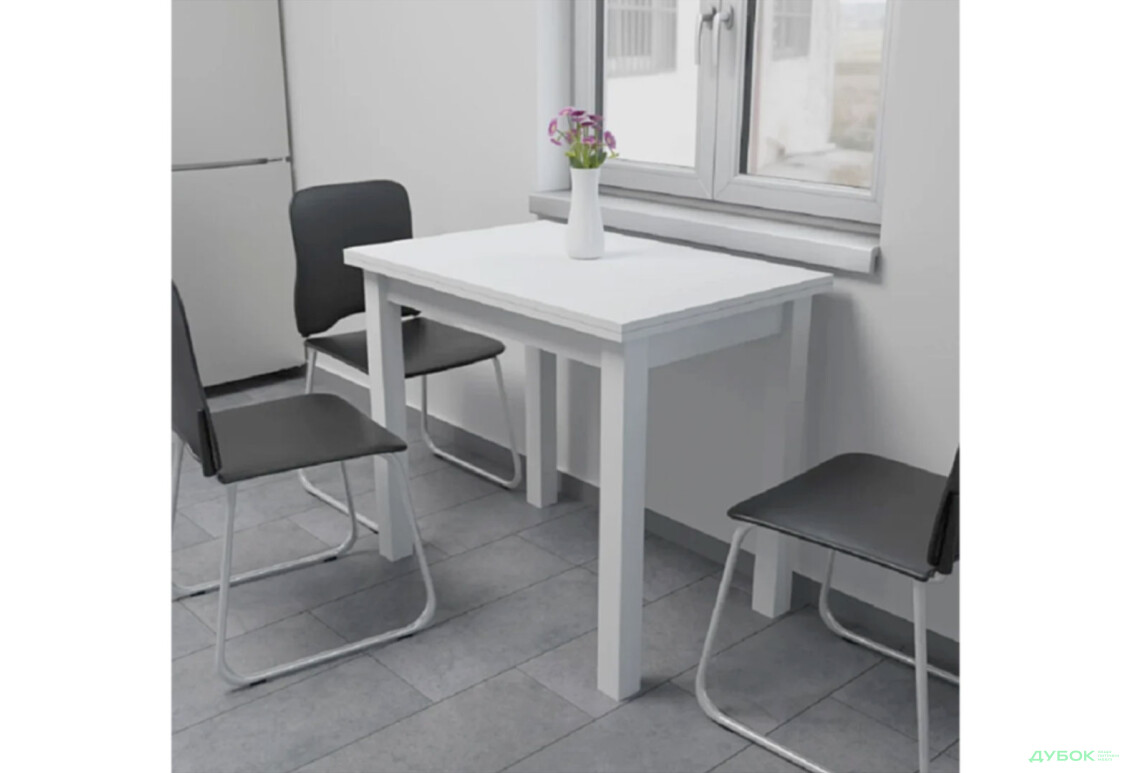 Стіл обідній Неман Юк 88x58 см розкладний - Зображення 2 Зображення 2 - Стіл обідній Неман Юк 88x58 см розкладний