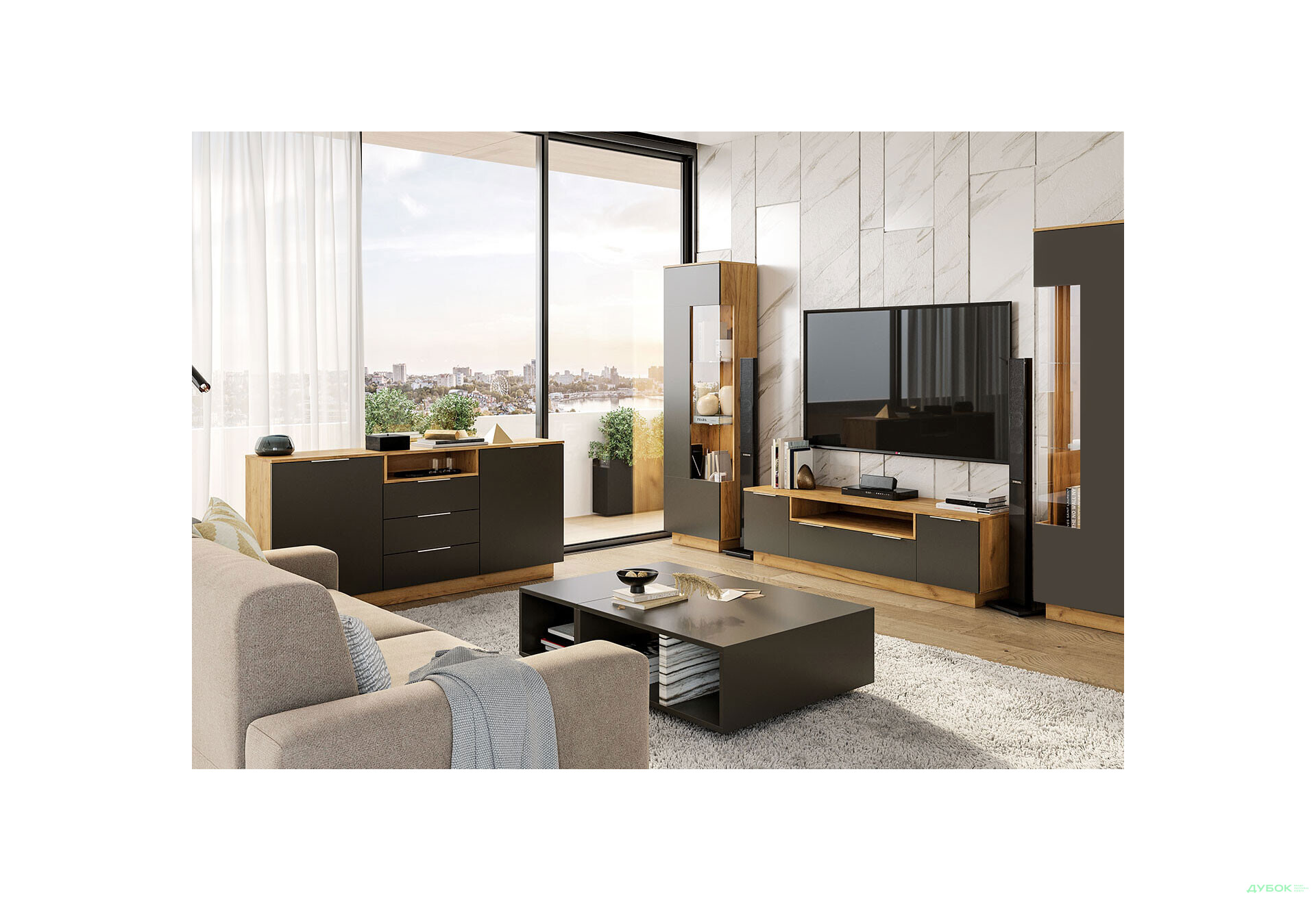 Модульна вітальня Луна MiroMark - Зображення 1 Зображення 1 - Модульна вітальня Луна MiroMark