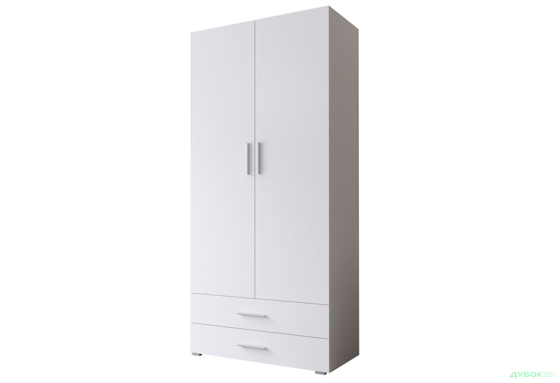 Шафа Moreli ST0002 зі штангою та шухлядами 2-дверна 100 см - Зображення 1 Зображення 1 - Шафа Moreli ST0002 зі штангою та шухлядами 2-дверна 100 см