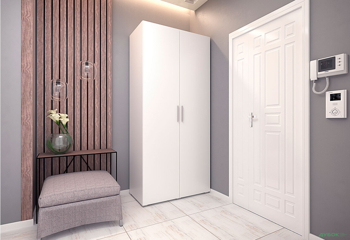 Шафа Moreli ST0010 з полицями 2-дверна 100 см - Зображення 2 Зображення 2 - Шафа Moreli ST0010 з полицями 2-дверна 100 см