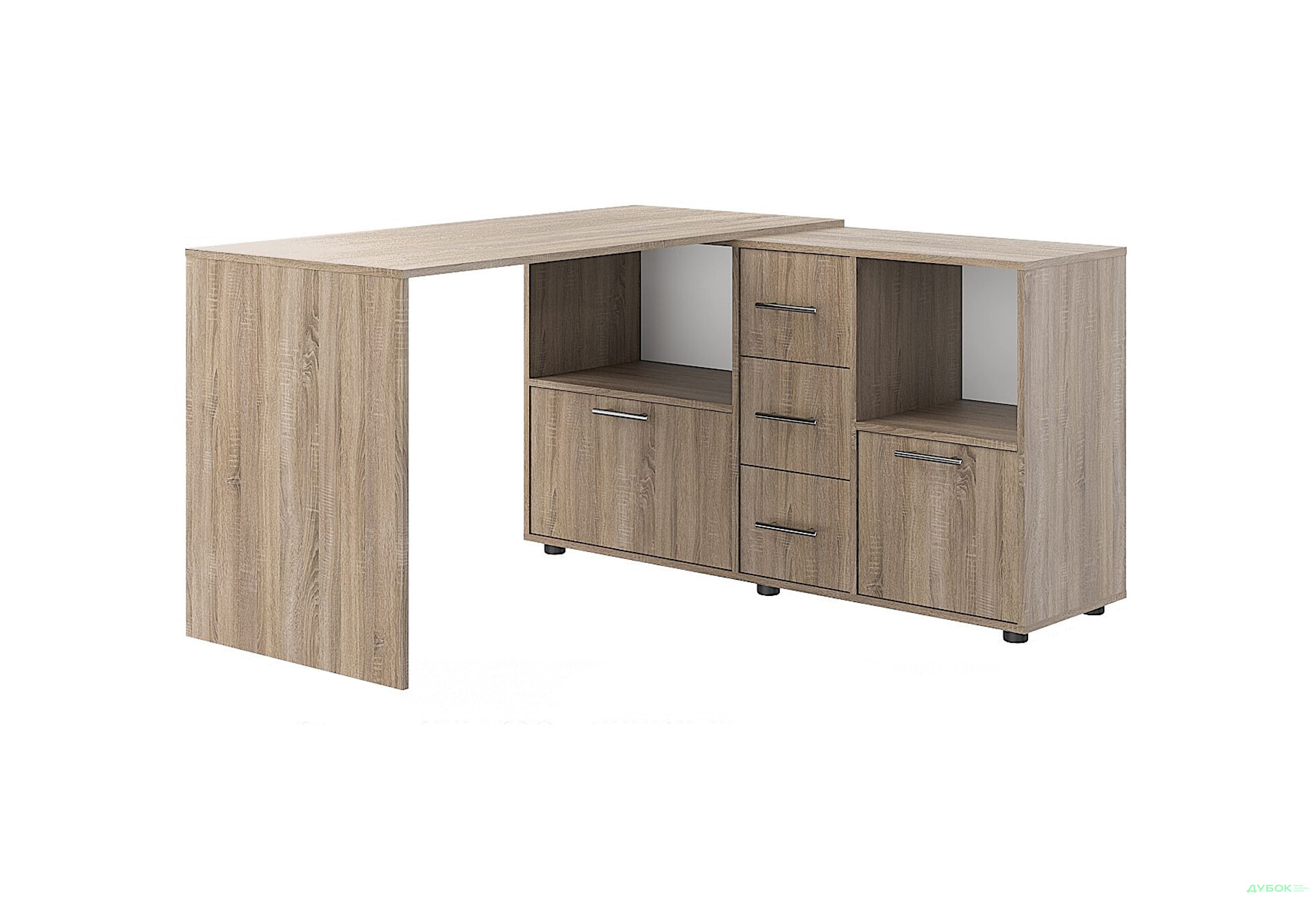 Стол компьютерный Киевский стандарт КС-10 140x131 см с тумбами и ящиками - Изображение 1 Изображение 1 - Стол компьютерный Киевский стандарт КС-10 140x131 см с тумбами и ящиками