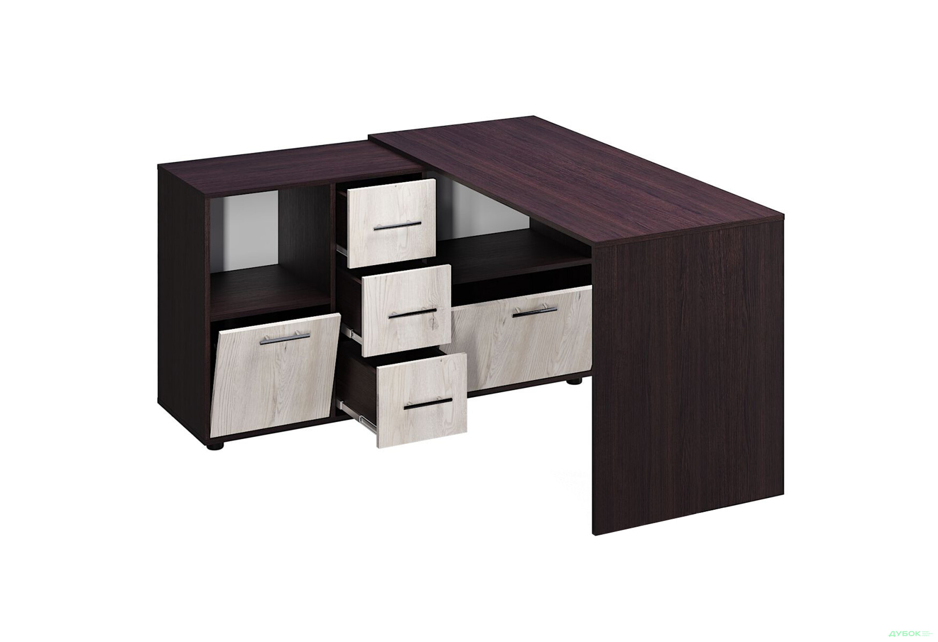 Стол компьютерный Киевский стандарт КС-10 140x131 см с тумбами и ящиками - Изображение 6 Изображение 6 - Стол компьютерный Киевский стандарт КС-10 140x131 см с тумбами и ящиками