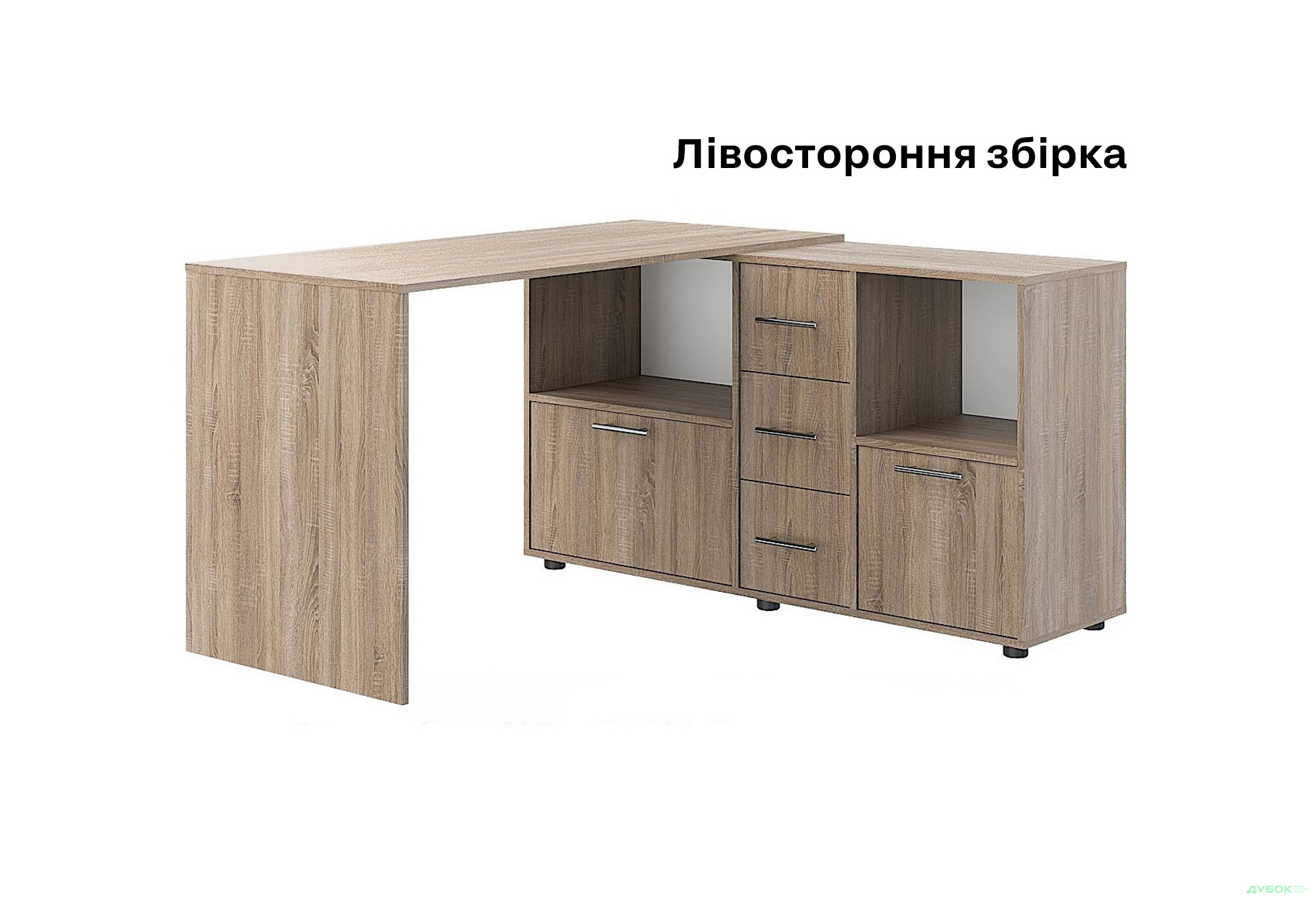 Зображення 7 - Стіл комп'ютерний Київський стандарт КС-10 140x131 см з тумбами і шухлядами