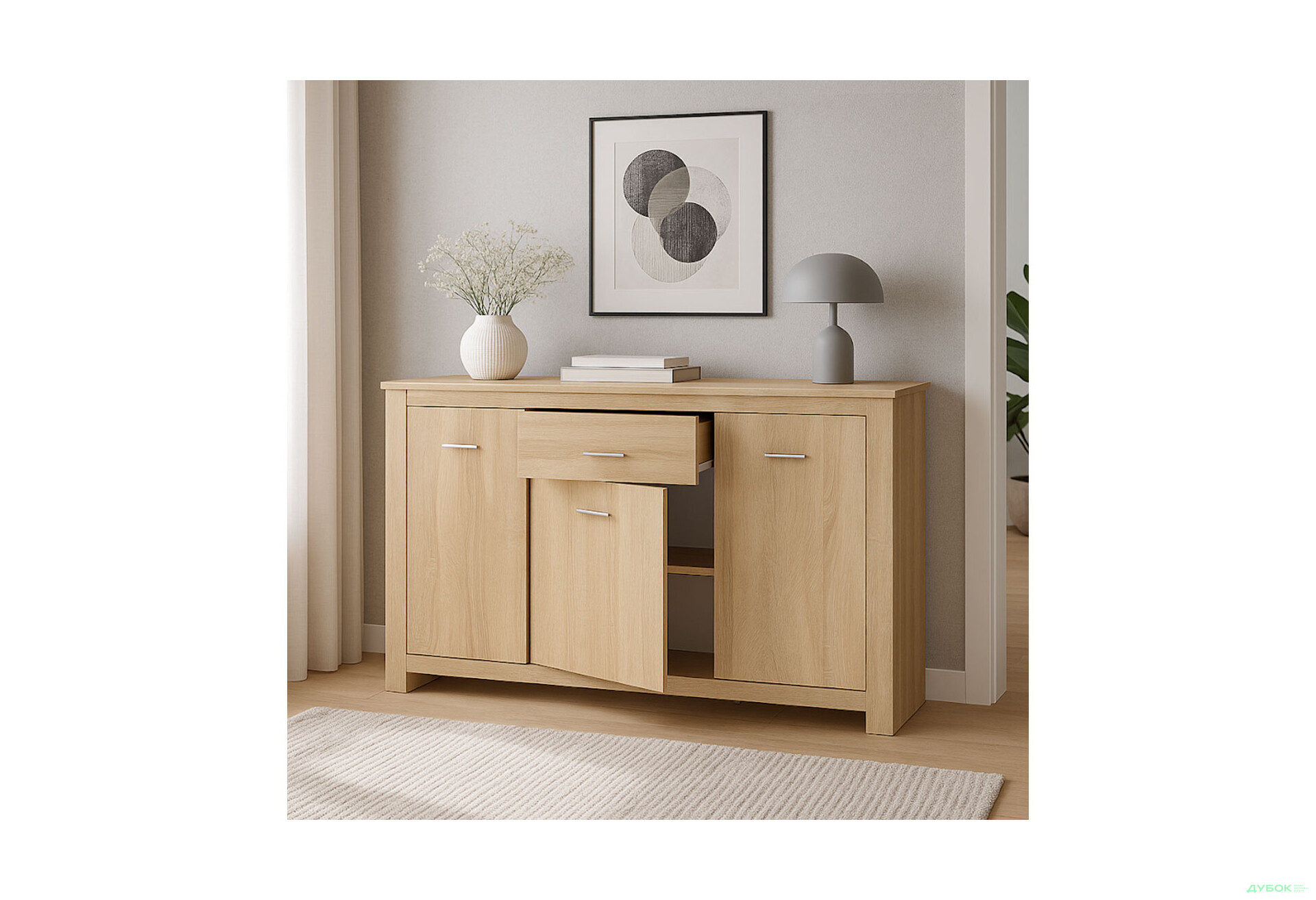 Зображення 2 - Комод Київський стандарт Лілія Д 3-дверний з шухлядою 161 см