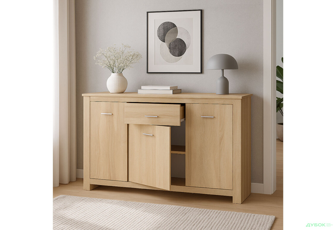 Зображення 2 - Комод Київський стандарт Лілія Д 3-дверний з шухлядою 161 см