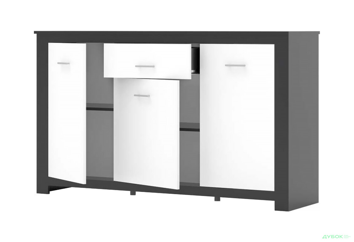 Комод Київський стандарт Лілія Д 3-дверний з шухлядою 161 см