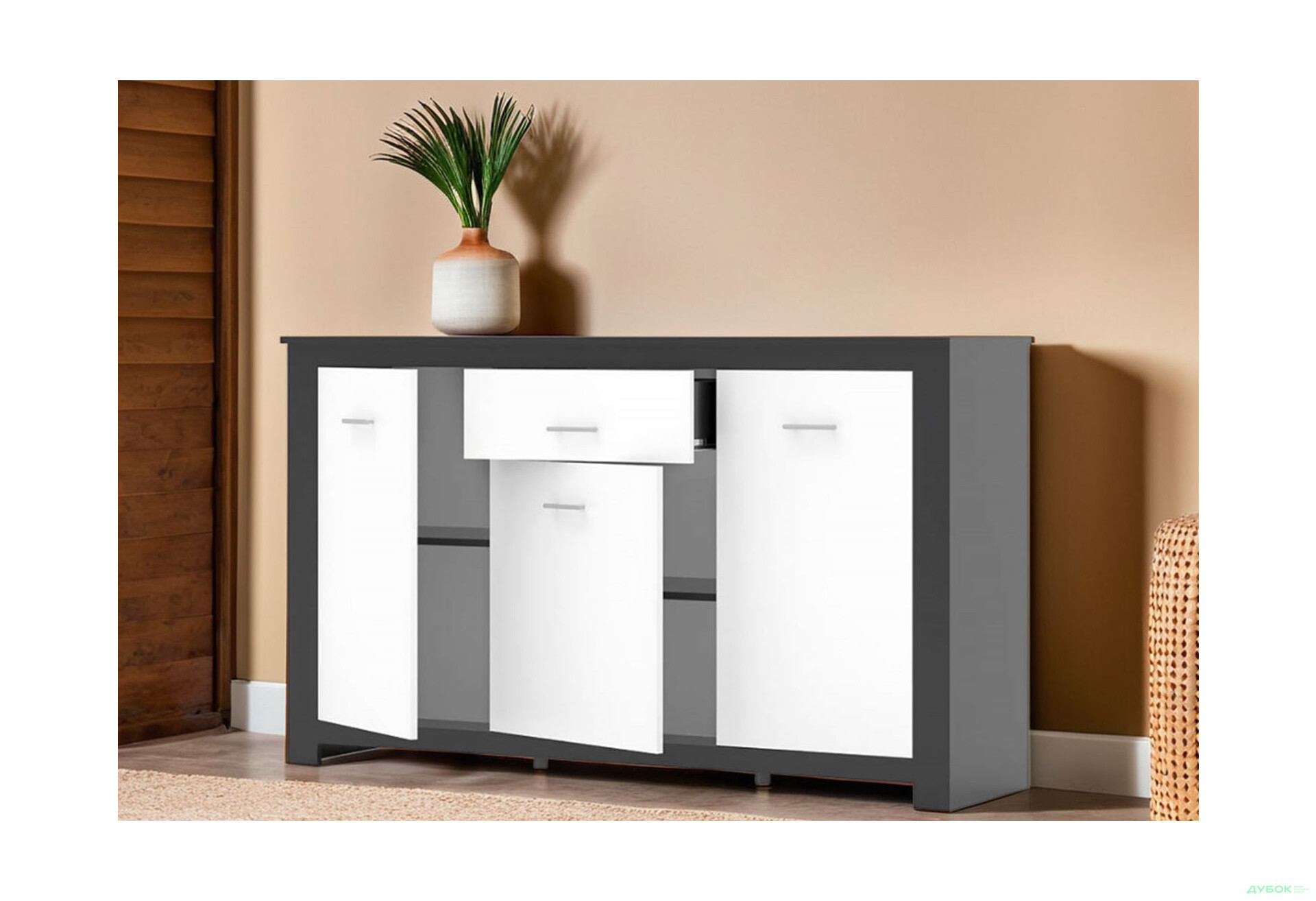 Зображення 3 - Комод Київський стандарт Лілія Д 3-дверний з шухлядою 161 см