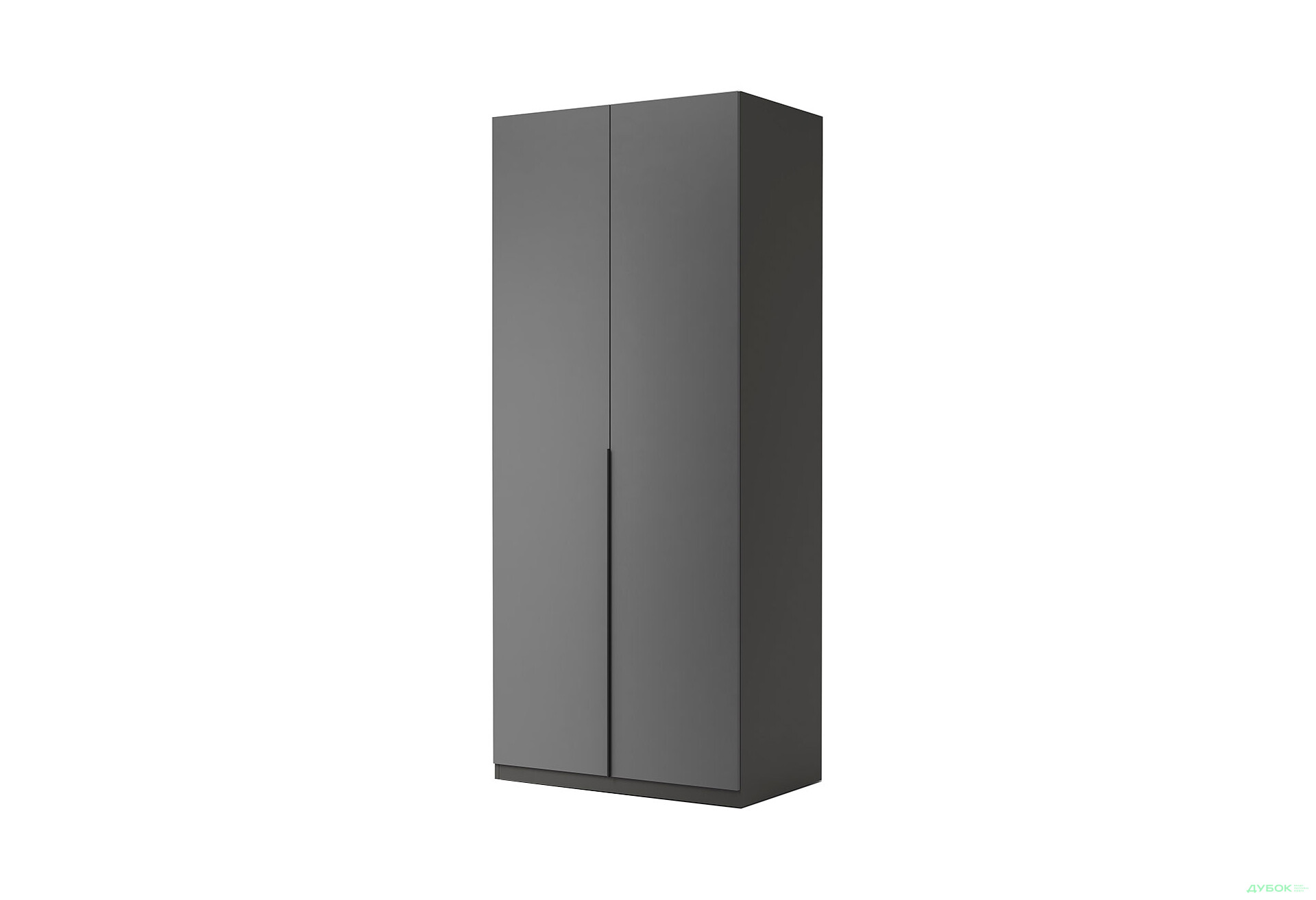 Зображення 1 - Шафа MiroMark Тео 2-дверна 90 см графіт мат