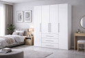 Зображення 2 - Шафа MiroMark Магнум 4-дверна з 3 шухлядами 196 см, біла