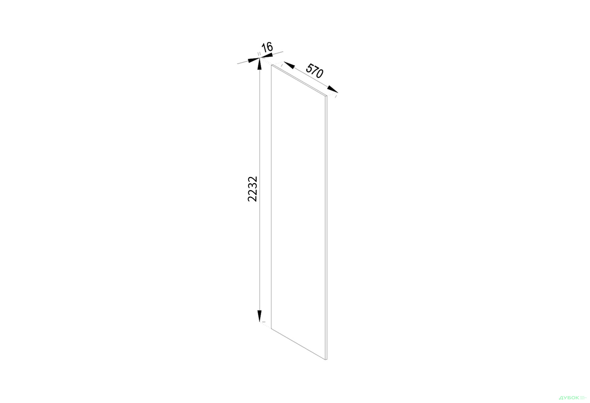 П панель (h-2232) Софі Світ Меблів - Зображення 1 Зображення 1 - П панель (h-2232) Софі Світ Меблів