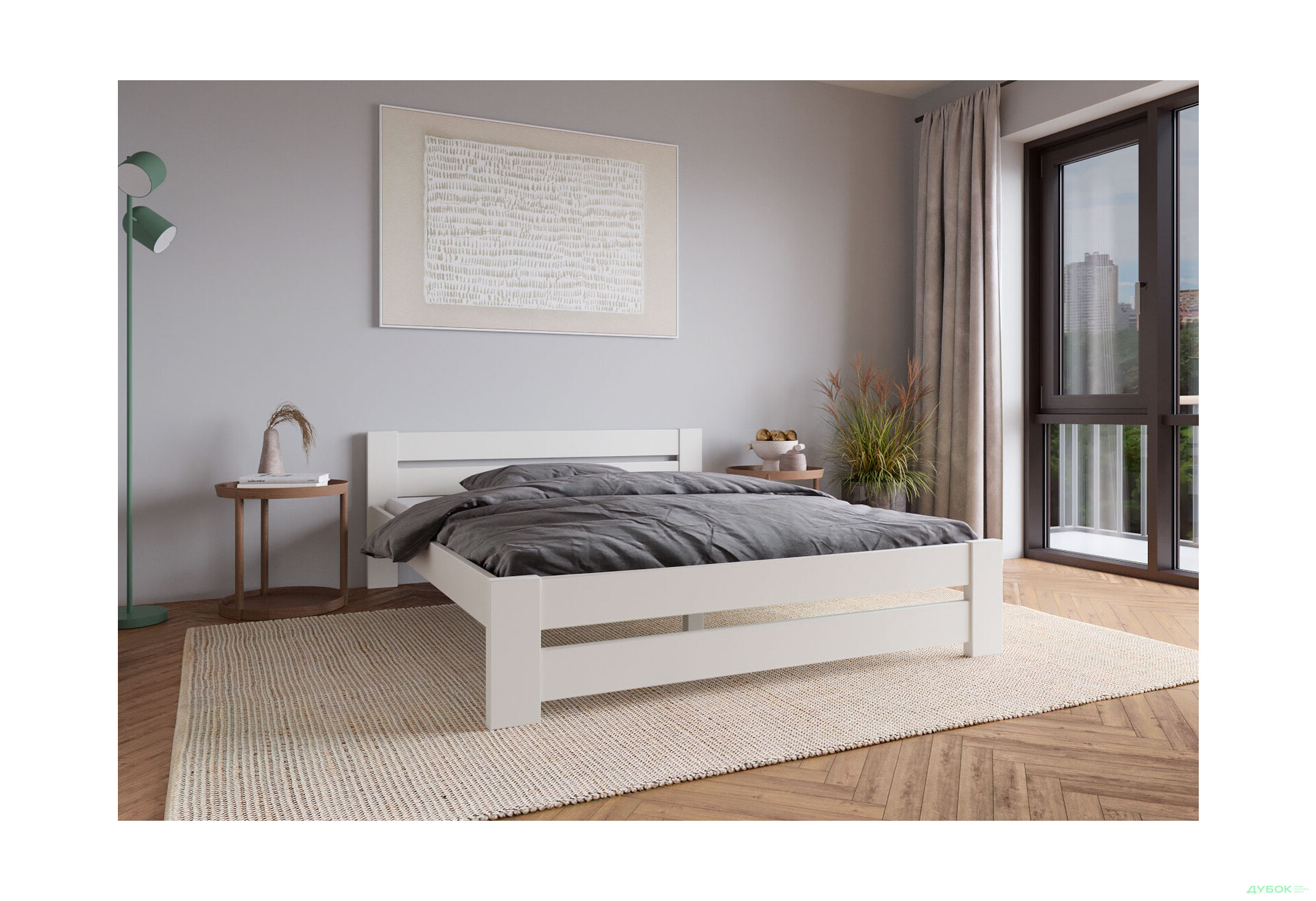 Зображення 4 - Ліжко Arbor Drev Симфонія 160 см біле