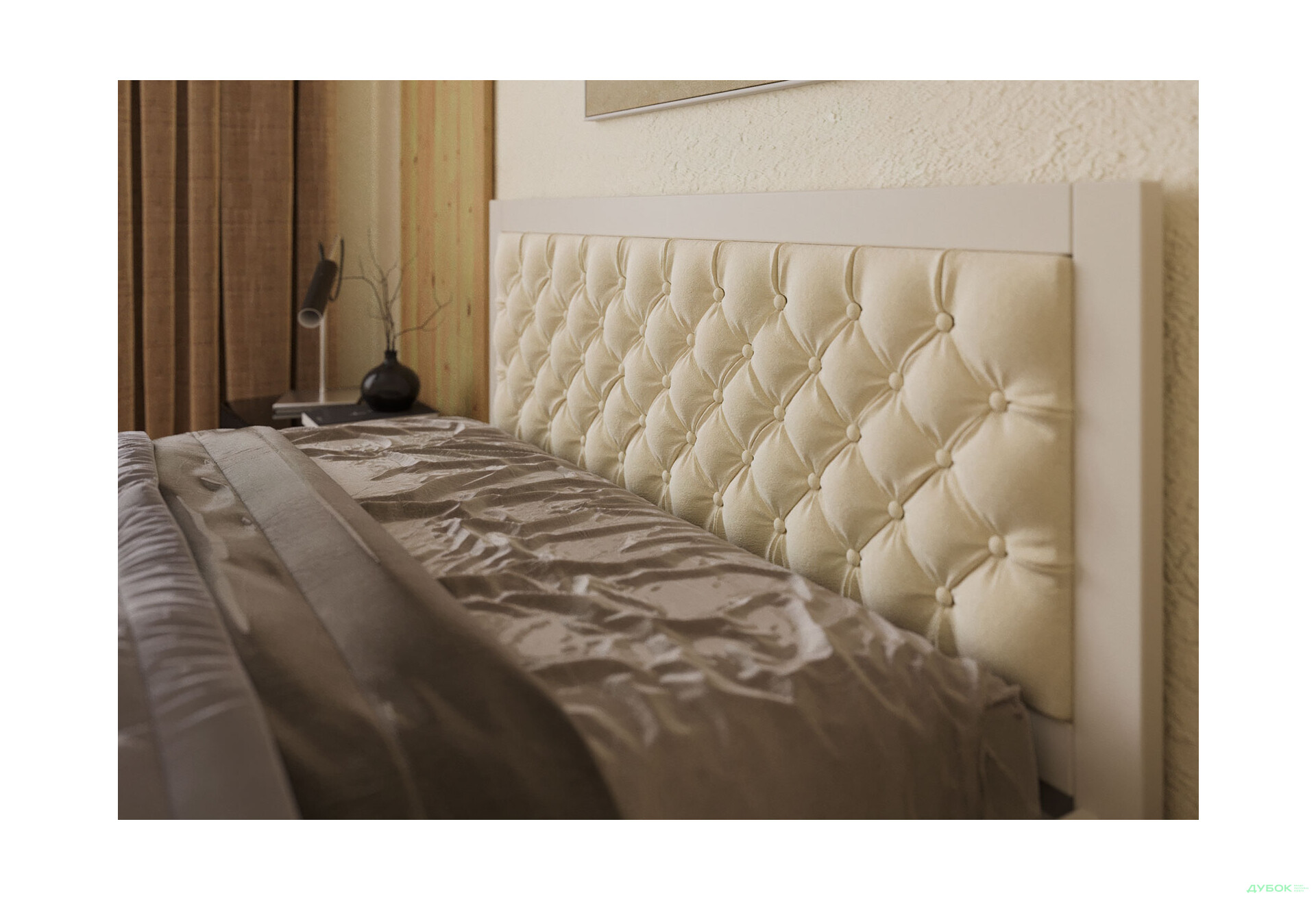 Ліжко Arbor Drev Симфонія Люкс 180 см оббивка ромб тк.Лагуна 03, біле - Зображення 6 Зображення 6 - Ліжко Arbor Drev Симфонія Люкс 180 см оббивка ромб тк.Лагуна 03, біле