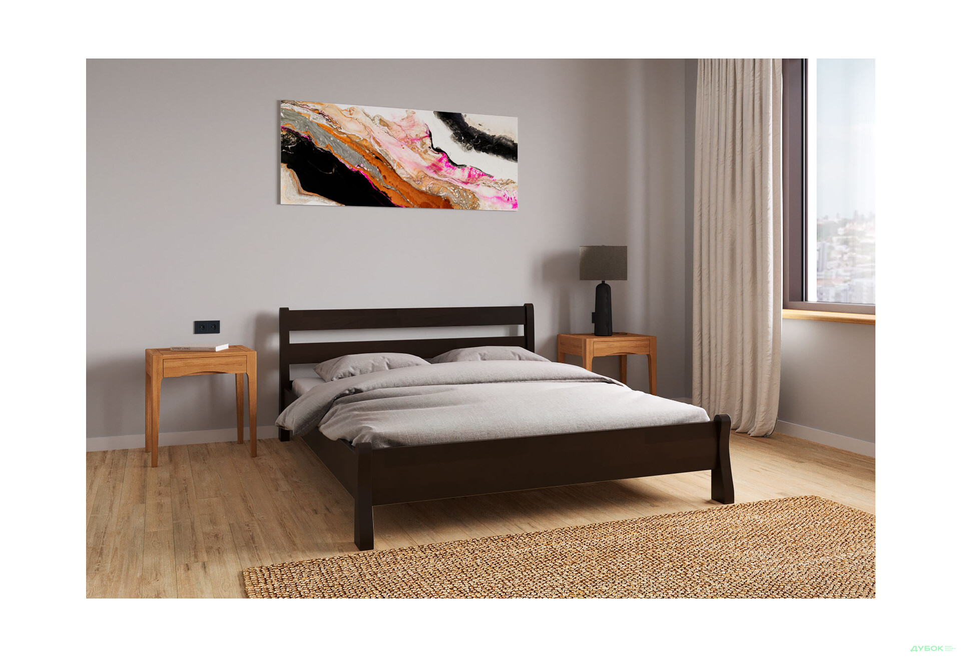 Зображення 3 - Ліжко Arbor Drev Венеція 180 см горіх темний