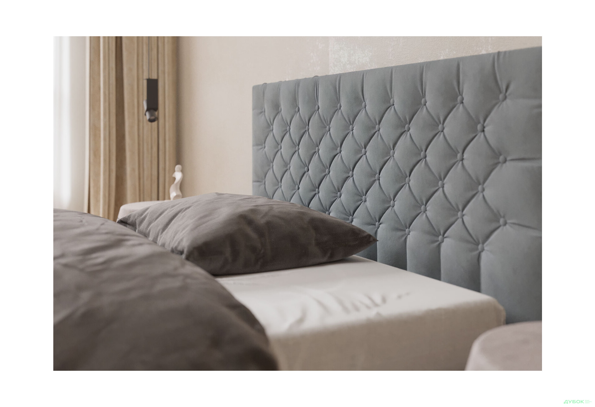 Изображение 4 - Кровать-подиум Arbor Drev Калифорния (сосна) 160 см, тк. Лагуна 42